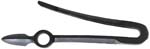 Frizzen spring, wax cast steel, tempered, use 8-32 screw